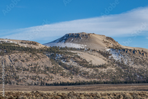 Volcanic cone / rhyolite lava dome. Mono-Inyo Craters, California, Mono County photo