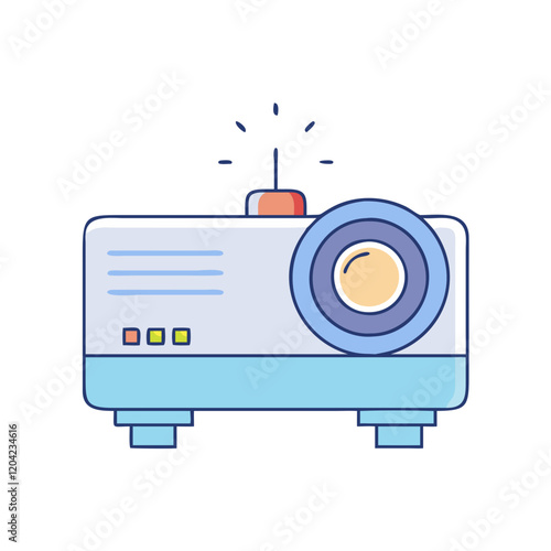 projector icon, projector vector illustration-simple illustration of projector, perfect for projector logos and icons