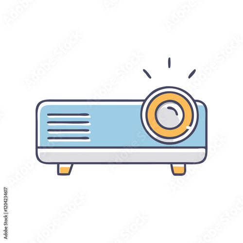 projector icon, projector vector illustration-simple illustration of projector, perfect for projector logos and icons
