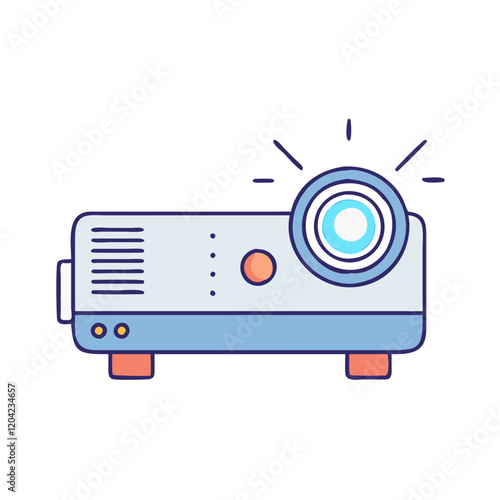 projector icon, projector vector illustration-simple illustration of projector, perfect for projector logos and icons