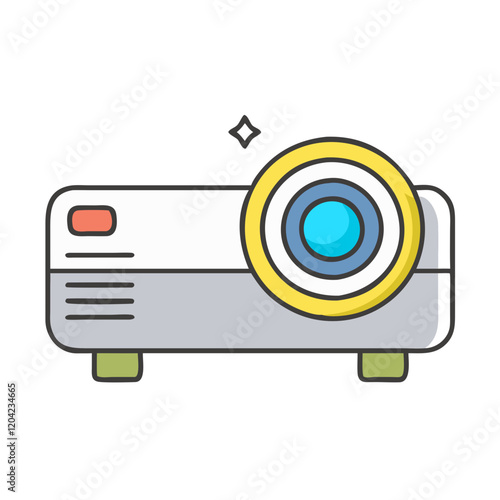 projector icon, projector vector illustration-simple illustration of projector, perfect for projector logos and icons