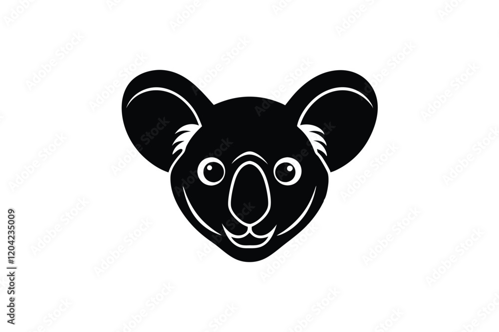 Naklejka premium panda bear head