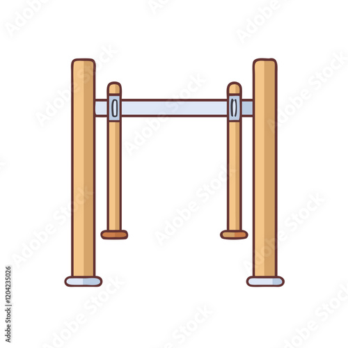 pull up bar icon, pull up bar vector illustration-simple illustration of pull up bar, perfect for pull up bar logos and icons