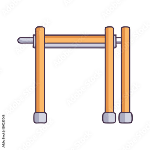 pull up bar icon, pull up bar vector illustration-simple illustration of pull up bar, perfect for pull up bar logos and icons