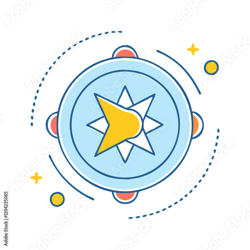 pulsar icon, pulsar vector illustration-simple illustration of pulsar, perfect for pulsar logos and icons