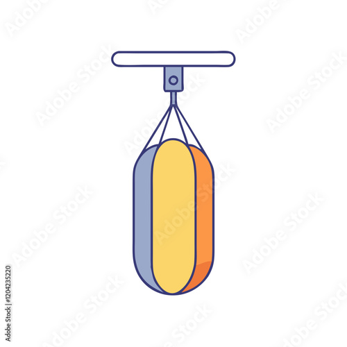 punching bag icon, punching bag vector illustration-simple illustration of punching bag, perfect for punching bag logos and icons