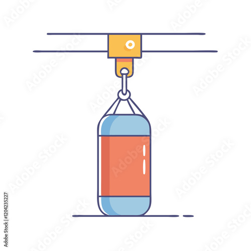 punching bag icon, punching bag vector illustration-simple illustration of punching bag, perfect for punching bag logos and icons