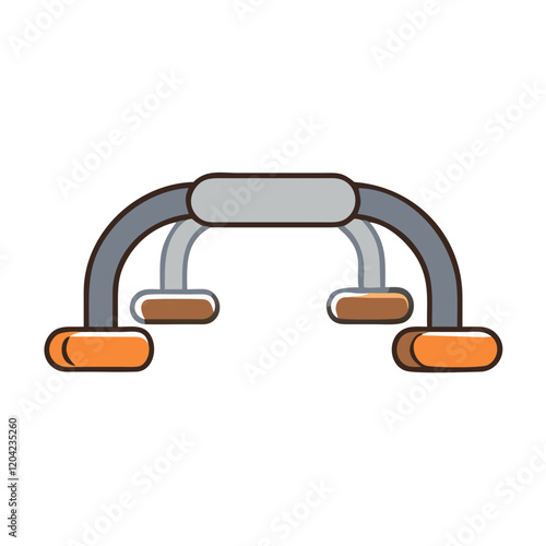 push up bar icon, push up bar vector illustration-simple illustration of push up bar, perfect for push up bar logos and icons
