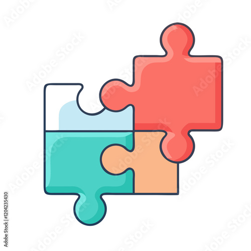 puzzle piece icon, puzzle piece vector illustration-simple illustration of puzzle piece, perfect for puzzle piece logos and icons