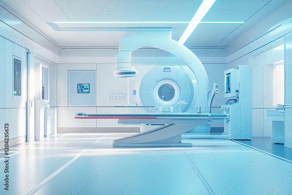 Modern High-Tech Medical Examination Room with Advanced Imaging Equipment and Sleek Design, Perfect for Healthcare and Diagnostics Related Stock Images Modern High-Tech Medical Examination Room with Advanced Imaging Equipment and Sleek Design, Perfect for Healthcare and Diagnostics Related Stock Images