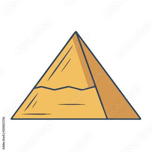 pyramid icon, pyramid vector illustration-simple illustration of pyramid, perfect for pyramid logos and icons