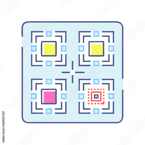 qr code icon, qr code vector illustration-simple illustration of qr code, perfect for qr code logos and icons
