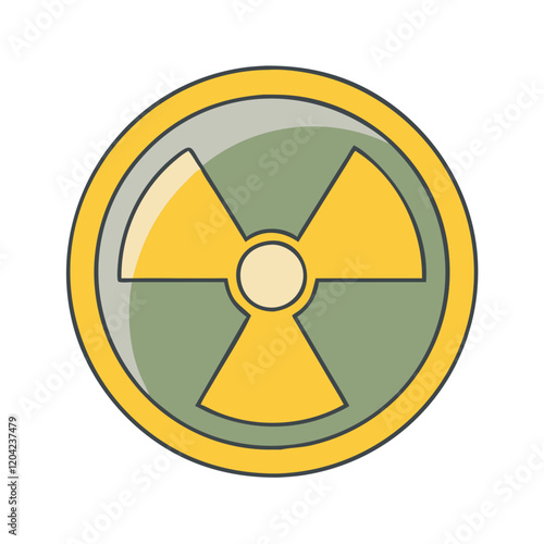 radiation symbol icon, radiation symbol vector illustration-simple illustration of radiation symbol, perfect for radiation symbol logos and icons