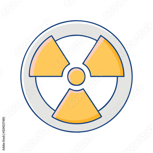 radiation symbol icon, radiation symbol vector illustration-simple illustration of radiation symbol, perfect for radiation symbol logos and icons