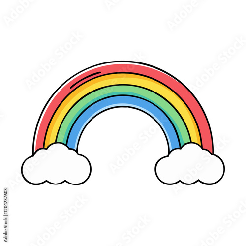 rainbow icon, rainbow vector illustration-simple illustration of rainbow, perfect for rainbow logos and icons
