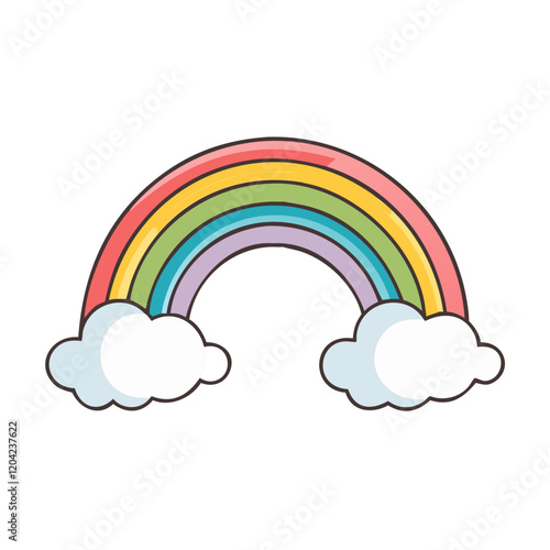 rainbow icon, rainbow vector illustration-simple illustration of rainbow, perfect for rainbow logos and icons