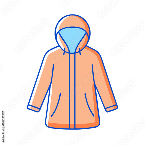 raincoat icon, raincoat vector illustration-simple illustration of raincoat, perfect for raincoat logos and icons
