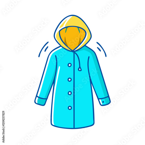 raincoat icon, raincoat vector illustration-simple illustration of raincoat, perfect for raincoat logos and icons