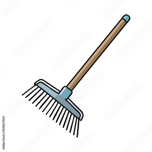rake icon, rake vector illustration-simple illustration of rake, perfect for rake logos and icons