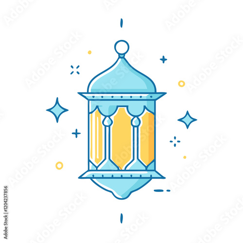 ramadan lantern icon, ramadan lantern vector illustration-simple illustration of ramadan lantern, perfect for ramadan lantern logos and icons