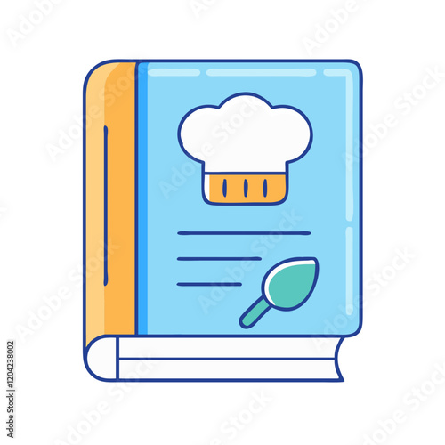 recipe book icon, recipe book vector illustration-simple illustration of recipe book, perfect for recipe book logos and icons