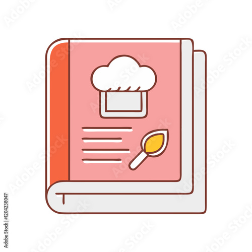 recipe book icon, recipe book vector illustration-simple illustration of recipe book, perfect for recipe book logos and icons