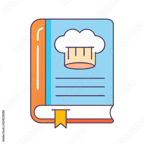 recipe book icon, recipe book vector illustration-simple illustration of recipe book, perfect for recipe book logos and icons