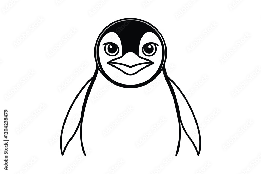 Obraz premium cartoon penguin