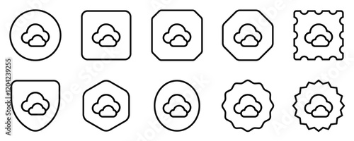 Editable clouds vector icon. Part of a big icon set family. Perfect for web and app interfaces, presentations, infographics, etc