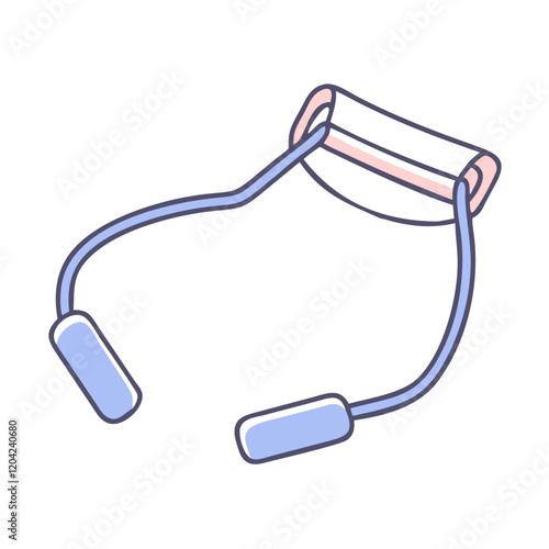 resistance band icon, resistance band vector illustration-simple illustration of resistance band, perfect for resistance band logos and icons