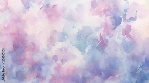 delicate watercolor background with muted pastel floral patterns