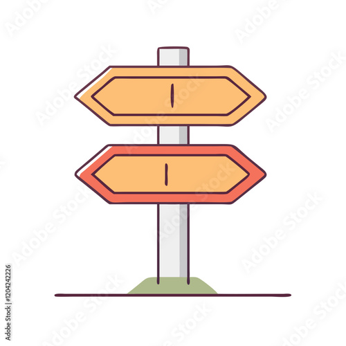 road sign icon, road sign vector illustration-simple illustration of road sign, perfect for road sign logos and icons
