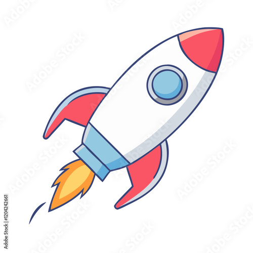 rocket icon, rocket vector illustration-simple illustration of rocket, perfect for rocket logos and icons