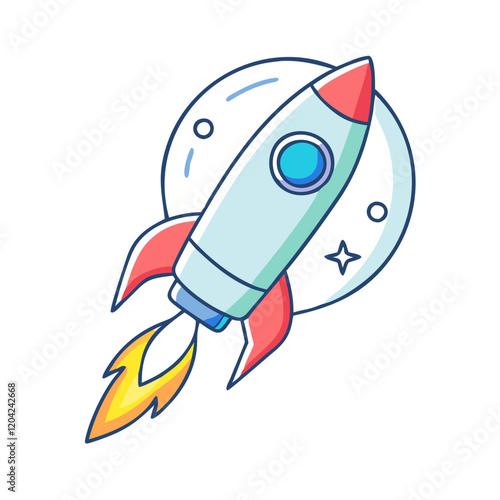 rocket icon, rocket vector illustration-simple illustration of rocket, perfect for rocket logos and icons