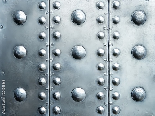Wallpaper Mural Metallic surface with rivets and seams. Torontodigital.ca