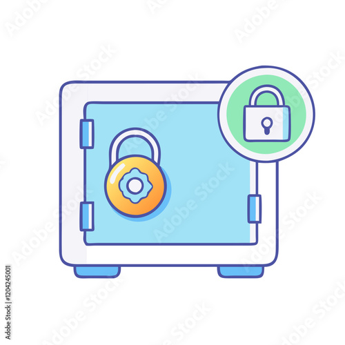 safe icon, safe vector illustration-simple illustration of safe, perfect for safe logos and icons