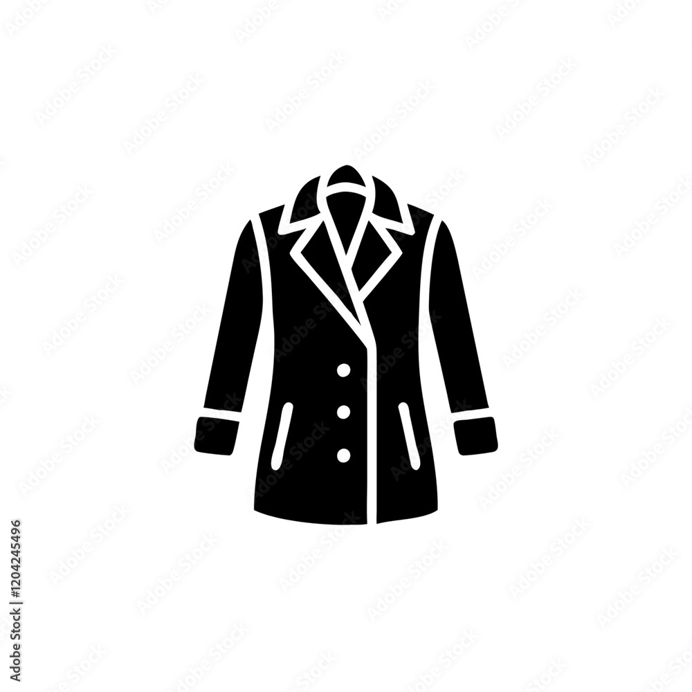 coat icon isolated on transparent background coat icon isolated on transparent background