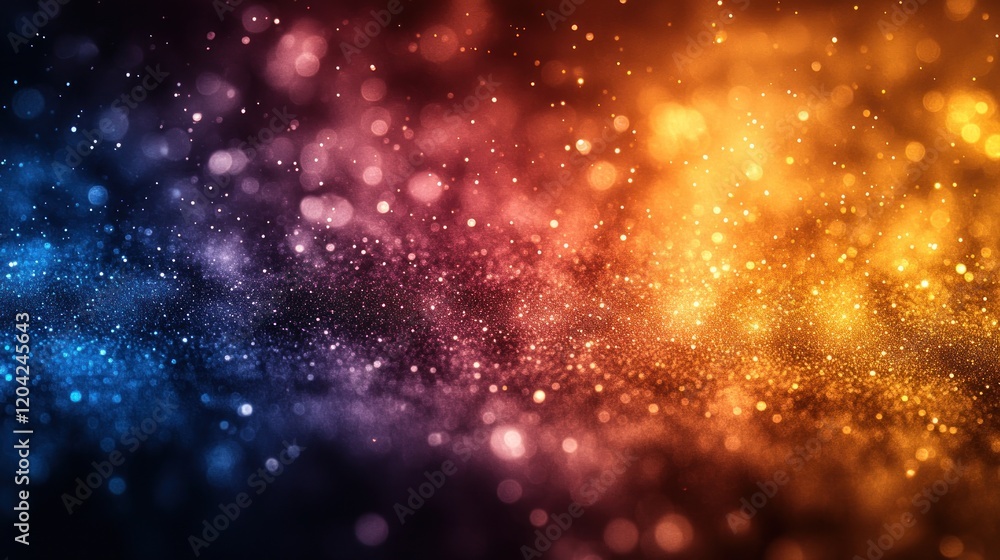 Fototapeta premium Vibrant abstract background with colorful bokeh lights creating a dreamy atmosphere for design
