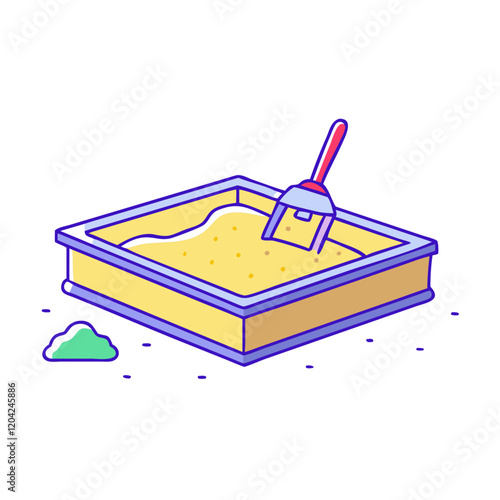 sandbox icon, sandbox vector illustration-simple illustration of sandbox, perfect for sandbox logos and icons