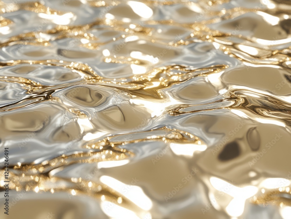 Liquid gold and silver abstract texture Liquid gold and silver abstract texture