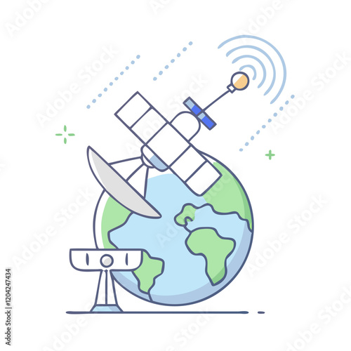 satellite icon, satellite vector illustration-simple illustration of satellite, perfect for satellite logos and icons