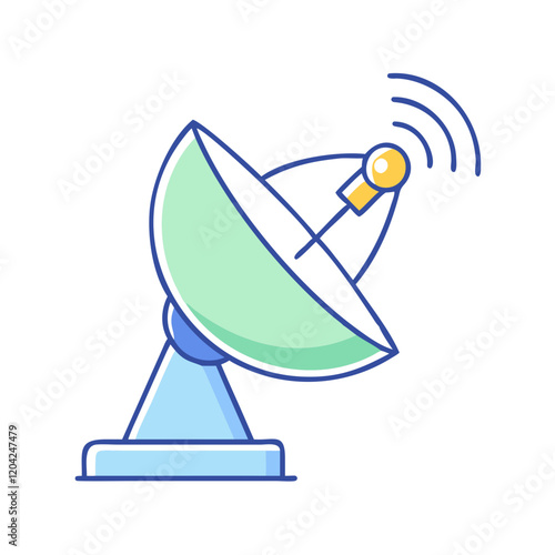 satellite dish icon, satellite dish vector illustration-simple illustration of satellite dish, perfect for satellite dish logos and icons