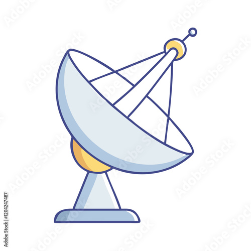 satellite dish icon, satellite dish vector illustration-simple illustration of satellite dish, perfect for satellite dish logos and icons