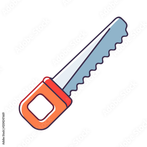 saw icon, saw vector illustration-simple illustration of saw, perfect for saw logos and icons