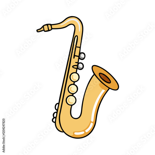 saxophone icon, saxophone vector illustration-simple illustration of saxophone, perfect for saxophone logos and icons