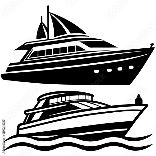 yacht illustration