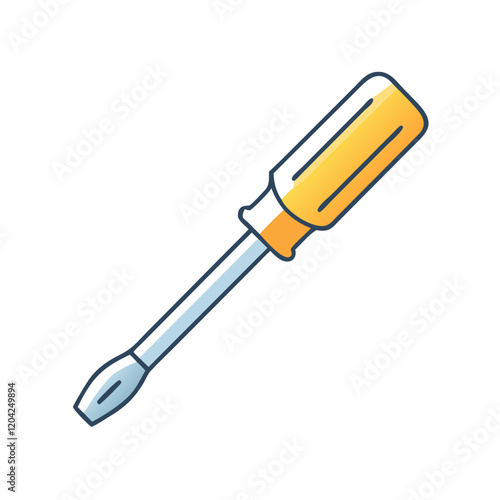 screwdriver icon, screwdriver vector illustration-simple illustration of screwdriver, perfect for screwdriver logos and icons