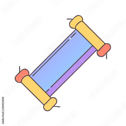 scroll icon, scroll vector illustration-simple illustration of scroll, perfect for scroll logos and icons
