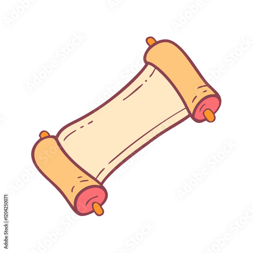 scroll icon, scroll vector illustration-simple illustration of scroll, perfect for scroll logos and icons