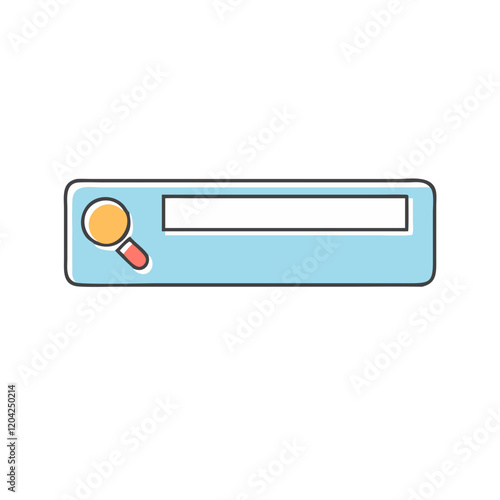 search bar icon, search bar vector illustration-simple illustration of search bar, perfect for search bar logos and icons